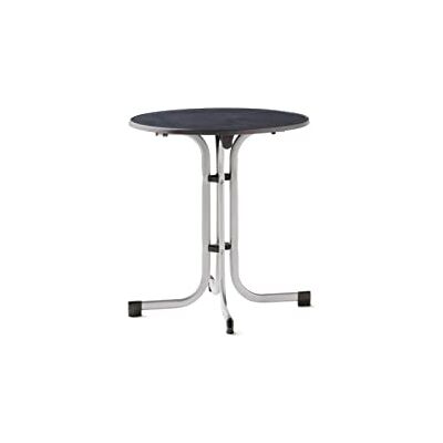 Sieger Tavolo pieghevole con piano MECALIT®-PRO, struttura in grafite, piano in marmo ardesia antracite ca. 70 cm Ø Sieger Tavolo pieghevole con piano MECALIT®-PRO, struttura in grafite, piano in marmo ardesia antracite ca. 70 cm Ø