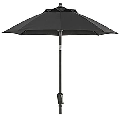 Dehner Ombrellone Vido Ø 150 cm, altezza 221 cm, alluminio/poliestere, grigio scuro Dehner Ombrellone Vido Ø 150 cm, altezza 221 cm, alluminio/poliestere, grigio scuro