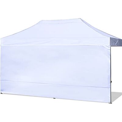 ABCCANOPY Parete SunWall per gazebo istantaneo, 3 x 6 m, solo 1 parete laterale, senza telaio e parte superiore, bianco ABCCANOPY Parete SunWall per gazebo istantaneo, 3 x 6 m, solo 1 parete laterale, senza telaio e parte superiore, bianco