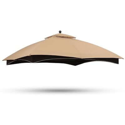 ABCCANOPY Tetto di ricambio per gazebo Lowe's Allen Roth 10X12#GF-12S004B-1, beige ABCCANOPY Tetto di ricambio per gazebo Lowe's Allen Roth 10X12#GF-12S004B-1, beige