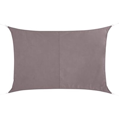 HESPERIDE Tela solare Tenda parasole rettangolare 2 x 3 m in tessuto idrorepellente, colore tortora HESPERIDE Tela solare Tenda parasole rettangolare 2 x 3 m in tessuto idrorepellente, colore tortora
