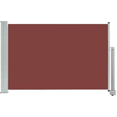 vidaXL Tenda da Sole Laterale Retrattile per Patio Privacy Automatica Schermo Parasole Frangivento 60x300cm in Tessuto PU Marrone Telaio in Ferro vidaXL Tenda da Sole Laterale Retrattile per Patio Privacy Automatica Schermo Parasole Frangivento 60x300cm in Tessuto PU Marrone Telaio in Ferro