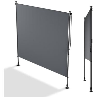 Juskys Tenda Verticale Barbados 200x310 cm Tenda a pinza estensibile, protezione solare e visiva, resistente alle intemperie e ai raggi UV, idrorepellente Grigio Juskys Tenda Verticale Barbados 200x310 cm Tenda a pinza estensibile, protezione solare e visiva, resistente alle intemperie e ai raggi UV, idrorepellente Grigio