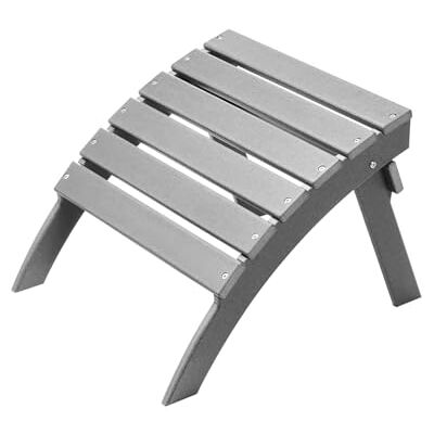 Vevor Poggiapiedi Pieghevole Adirondack - Patio Grigio Vevor Poggiapiedi Pieghevole Adirondack - Patio Grigio