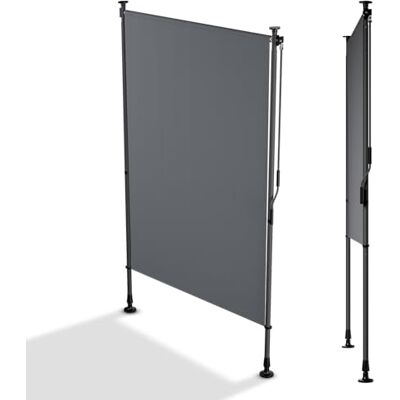 Juskys Tenda Verticale Barbados 120x310 cm Tenda a pinza estensibile, protezione solare e visiva, resistente alle intemperie e ai raggi UV, idrorepellente Grigio Juskys Tenda Verticale Barbados 120x310 cm Tenda a pinza estensibile, protezione solare e visiva, resistente alle intemperie e ai raggi UV, idrorepellente Grigio