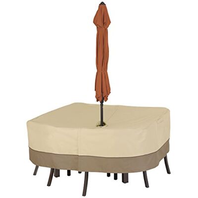 Classic Accessories Ravenna Copertura per Tavolo con Foro per L’OMBRELLONE E SEDIE Classic Accessories Ravenna Copertura per Tavolo con Foro per L’OMBRELLONE E SEDIE