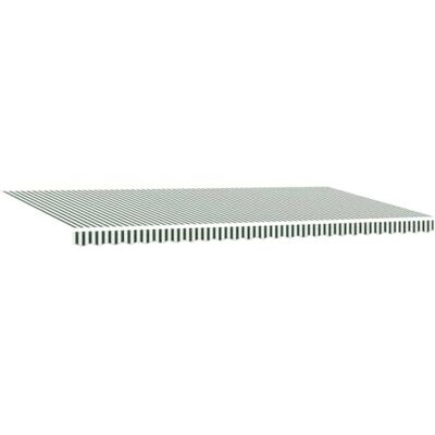 vidaXL Telo di ricambio per tenda da sole Verde e Bianco 580 x 295 cm il poliestere resistente ai raggi UV è robusto e ti protegge dai raggi del sole, pensato per essere semplice da montare, vidaXL Telo di ricambio per tenda da sole Verde e Bianco 580 x 295 cm il poliestere resistente ai raggi UV è robusto e ti protegge dai raggi del sole, pensato per essere semplice da montare,