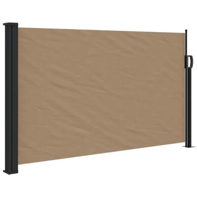 vidaXL Tenda da Sole Laterale Retrattile Tortora 120x600 cm vidaXL Tenda da Sole Laterale Retrattile Tortora 120x600 cm