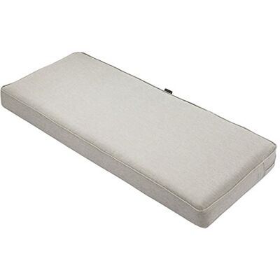 Classic Accessories Montlake FadeSafe Cuscino per panca da esterno, impermeabile, 100 x 40 x 70 cm, per mobili da patio, cuscino per amori da patio, grigio mélange Classic Accessories Montlake FadeSafe Cuscino per panca da esterno, impermeabile, 100 x 40 x 70 cm, per mobili da patio, cuscino per amori da patio, grigio mélange