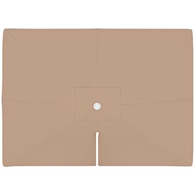 paramondo Telo di Ricambio per Ombrellone da Giardino Parapenda 4 x 3 m Rettangolare, incl. Air Vent, Lavabile, Crema paramondo Telo di Ricambio per Ombrellone da Giardino Parapenda 4 x 3 m Rettangolare, incl. Air Vent, Lavabile, Crema