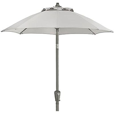 Dehner Ombrellone Vido Ø 150 cm, altezza 221 cm, alluminio/poliestere, grigio chiaro Dehner Ombrellone Vido Ø 150 cm, altezza 221 cm, alluminio/poliestere, grigio chiaro