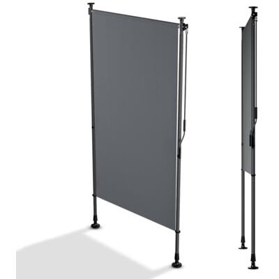 Juskys Tenda Verticale Barbados 100x310 cm Tenda a pinza estensibile, protezione solare e visiva, resistente alle intemperie e ai raggi UV, idrorepellente Grigio Juskys Tenda Verticale Barbados 100x310 cm Tenda a pinza estensibile, protezione solare e visiva, resistente alle intemperie e ai raggi UV, idrorepellente Grigio