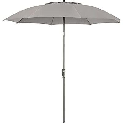 Dehner Ombrellone Paros Ø 250 cm, Altezza 250 cm, Alluminio/Poliestere, Beige Dehner Ombrellone Paros Ø 250 cm, Altezza 250 cm, Alluminio/Poliestere, Beige