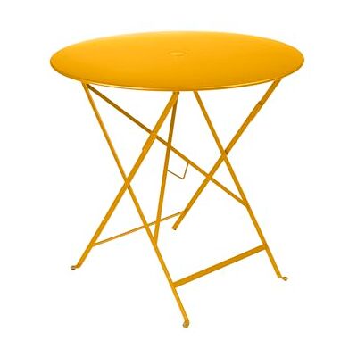 Fermob Tavolo Rotondo Bistro Gamma 2026, Acciaio, Colore Miele, Ø 77 x H 74 cm, Pieghevole, per Esterno Fermob Tavolo Rotondo Bistro Gamma 2026, Acciaio, Colore Miele, Ø 77 x H 74 cm, Pieghevole, per Esterno
