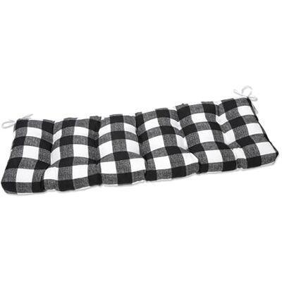 Pillow Perfect Anderson Cuscino per panchina o altalena trapuntato, per esterni/interni, 142,2 x 45,7 cm, colore: nero Pillow Perfect Anderson Cuscino per panchina o altalena trapuntato, per esterni/interni, 142,2 x 45,7 cm, colore: nero