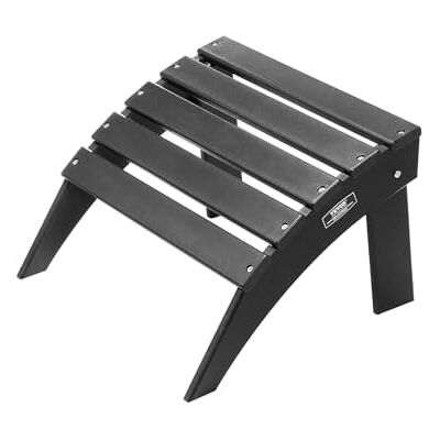 VEVOR Pouf Adirondack Pieghevole in Plastica HDPE, Pouf Adirondack Resistente alle Intemperie per Patio Poggiapiedi per Sedia Adirondack, Utilizzato per Esterni Portico Piscina Prato Cortile, Nero VEVOR Pouf Adirondack Pieghevole in Plastica HDPE, Pouf Adirondack Resistente alle Intemperie per Patio Poggiapiedi per Sedia Adirondack, Utilizzato per Esterni Portico Piscina Prato Cortile, Nero