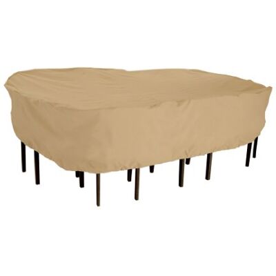 Classic Accessories Classic Accessori Copertura per Tavolo e Sedia Set Patio terrazzo, Rettangolare/Ovale Classic Accessories Classic Accessori Copertura per Tavolo e Sedia Set Patio terrazzo, Rettangolare/Ovale