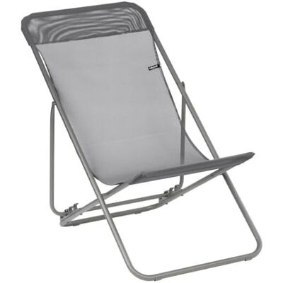 Lafuma Mobilier Sedia a Sdraio Transatube 2, Grigio (Silex), 83x56x94 cm Lafuma Mobilier Sedia a Sdraio Transatube 2, Grigio (Silex), 83x56x94 cm