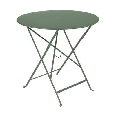 Fermob Tavolo Rotondo Bistro Gamma 2026, Acciaio, Colore Cactus, Ø 77 x H 74 cm, Pieghevole, per Esterno Fermob Tavolo Rotondo Bistro Gamma 2026, Acciaio, Colore Cactus, Ø 77 x H 74 cm, Pieghevole, per Esterno