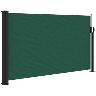 vidaXL Tenda da Sole Laterale Retrattile Verde Scuro 120x500 cm vidaXL Tenda da Sole Laterale Retrattile Verde Scuro 120x500 cm