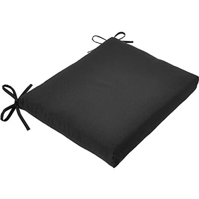 Pillow Perfect Fresco Cuscini per sedute da Interni ed Esterni, in Fibra di Peluche, Resistenti alle intemperie e allo sbiadimento, Angolo Quadrato, 40,6 x 47 cm, Nero, 2 Pezzi Pillow Perfect Fresco Cuscini per sedute da Interni ed Esterni, in Fibra di Peluche, Resistenti alle intemperie e allo sbiadimento, Angolo Quadrato, 40,6 x 47 cm, Nero, 2 Pezzi