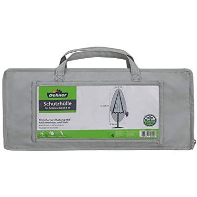 Dehner Custodia protettiva per ombrellone fino a 4 m, poliestere, colore: Grigio Dehner Custodia protettiva per ombrellone fino a 4 m, poliestere, colore: Grigio