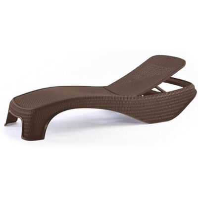 Keter Viscio Trading Atlantic Lettino, Plastica, Marrone, 197x74x36 cm Keter Viscio Trading Atlantic Lettino, Plastica, Marrone, 197x74x36 cm