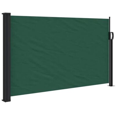 vidaXL Tenda da Sole Laterale Retrattile Verde Scuro 120x600 cm vidaXL Tenda da Sole Laterale Retrattile Verde Scuro 120x600 cm