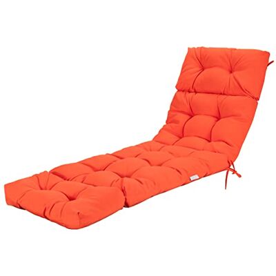 Generic GRAFFY Cuscino per sedia a sdraio, 182,9 x 55,9 x 10,2 cm, con lacci a 4 corde, cuscino reclinabile ispessito con design impermeabile, per esterni e interni (arancione) Generic GRAFFY Cuscino per sedia a sdraio, 182,9 x 55,9 x 10,2 cm, con lacci a 4 corde, cuscino reclinabile ispessito con design impermeabile, per esterni e interni (arancione)