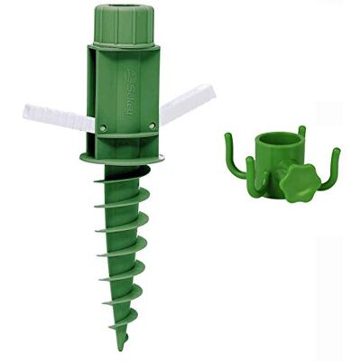 Sekey Base per Ombrellone – Picchetto per Ombrellone da Spiaggia con Trivella e Gancio, Supporto per Ombrellone per Aste da 22-32 mm, per Sabbia e Terra, Verde Sekey Base per Ombrellone – Picchetto per Ombrellone da Spiaggia con Trivella e Gancio, Supporto per Ombrellone per Aste da 22-32 mm, per Sabbia e Terra, Verde