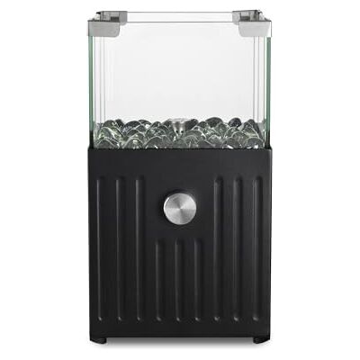 Tepro Caminetto a gas da tavolo Velioro – antracite, quadrato, punzonato, con pietre decorative in vetro Tepro Caminetto a gas da tavolo Velioro – antracite, quadrato, punzonato, con pietre decorative in vetro