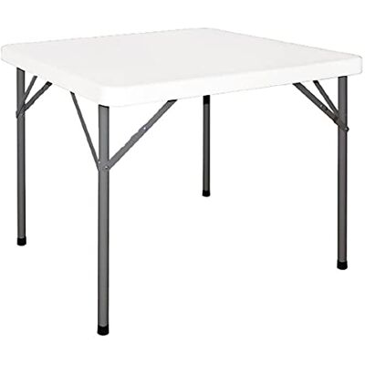 Bolero Tavolo pieghevole quadrato bianco 86 x 86cn Bolero Tavolo pieghevole quadrato bianco 86 x 86cn