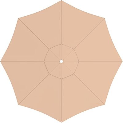 paramondo Telo di Ricambio per Ombrellone da Giardino Interpara Rotondo Ø 350cm, incl. Air Vent, Lavabile, Crema paramondo Telo di Ricambio per Ombrellone da Giardino Interpara Rotondo Ø 350cm, incl. Air Vent, Lavabile, Crema