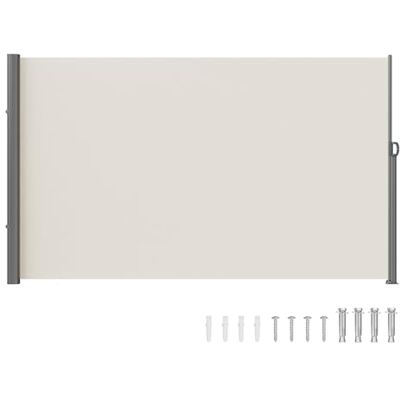 VEVOR Tenda Laterale Retrattile, Schermo Privacy Esterno Giardino Balcone Terrazza 180x300 cm, Frangivista Retrattile Poliestere 180g Impermeabile, UV30+ Paravento Divisorio per Cortile Balcone Beige VEVOR Tenda Laterale Retrattile, Schermo Privacy Esterno Giardino Balcone Terrazza 180x300 cm, Frangivista Retrattile Poliestere 180g Impermeabile, UV30+ Paravento Divisorio per Cortile Balcone Beige
