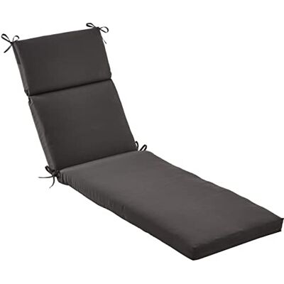 Pillow Perfect Indoor/Outdoor Fresco Chaise Lounge, Colore: Nero Pillow Perfect Indoor/Outdoor Fresco Chaise Lounge, Colore: Nero