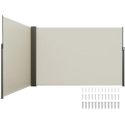 VEVOR Tenda Laterale Retrattile, Schermo Privacy Esterno Giardino Balcone Terrazza 200x600 cm, Frangivista Retrattile Poliestere 180g Impermeabile, UV30+ Paravento Divisorio per Cortile Balcone Beige VEVOR Tenda Laterale Retrattile, Schermo Privacy Esterno Giardino Balcone Terrazza 200x600 cm, Frangivista Retrattile Poliestere 180g Impermeabile, UV30+ Paravento Divisorio per Cortile Balcone Beige