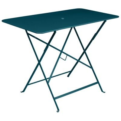Fermob Tavolo Bistro Rettangolare in Acciaio Gamma 2026, 57x97 cm, per 4 Persone, con Foro per Ombrellone, Pieghevole, per Esterni Fermob Tavolo Bistro Rettangolare in Acciaio Gamma 2026, 57x97 cm, per 4 Persone, con Foro per Ombrellone, Pieghevole, per Esterni