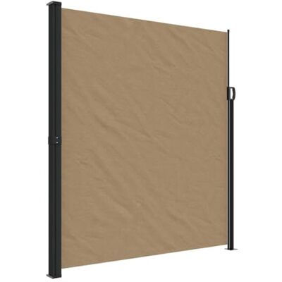 vidaXL Tenda da Sole Laterale Retrattile Tortora 220x300 cm vidaXL Tenda da Sole Laterale Retrattile Tortora 220x300 cm