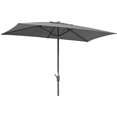 Schneider Ombrellone Tunis, Antracite, 270 x 150 cm Rettangolare, , Struttura in Acciaio, tettuccio in Poliestere, 5,8 kg Schneider Ombrellone Tunis, Antracite, 270 x 150 cm Rettangolare, , Struttura in Acciaio, tettuccio in Poliestere, 5,8 kg