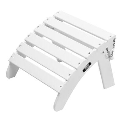 VEVOR Pouf Adirondack Pieghevole in Plastica HDPE, Pouf Adirondack Resistente alle Intemperie per Patio Poggiapiedi per Sedia Adirondack, Utilizzato per Esterni Portico Piscina Prato Cortile, Bianco VEVOR Pouf Adirondack Pieghevole in Plastica HDPE, Pouf Adirondack Resistente alle Intemperie per Patio Poggiapiedi per Sedia Adirondack, Utilizzato per Esterni Portico Piscina Prato Cortile, Bianco
