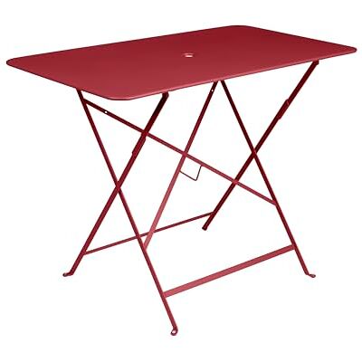 Fermob Tavolo Bistro Rettangolare in Acciaio Gamma 2026, 57x97 cm, per 4 Persone, con Foro per Ombrellone, Pieghevole, per Esterni Fermob Tavolo Bistro Rettangolare in Acciaio Gamma 2026, 57x97 cm, per 4 Persone, con Foro per Ombrellone, Pieghevole, per Esterni