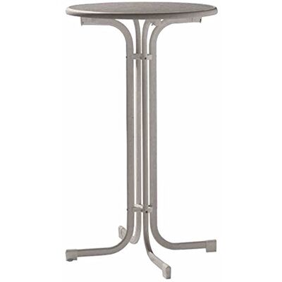 Sieger 237 / G Party-Tisch ø 70 cm mit Mecalit-PRO-Platte, Stahlrohrgestell eisengrau, Tischplatte Schieferdekor, Tischhöhe ca. 112 cm, Anthrazit Sieger 237 / G Party-Tisch ø 70 cm mit Mecalit-PRO-Platte, Stahlrohrgestell eisengrau, Tischplatte Schieferdekor, Tischhöhe ca. 112 cm, Anthrazit