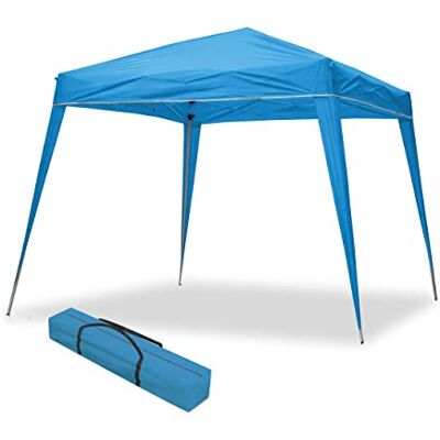 wasabi Tenda Pieghevole Compatta 3x3m Blu Impermeabile Struttura Leggera in Alluminio Giardino Spiaggia Campo Terrazza Borsa per il Trasporto, Picchetti e Cordini wasabi Tenda Pieghevole Compatta 3x3m Blu Impermeabile Struttura Leggera in Alluminio Giardino Spiaggia Campo Terrazza Borsa per il Trasporto, Picchetti e Cordini