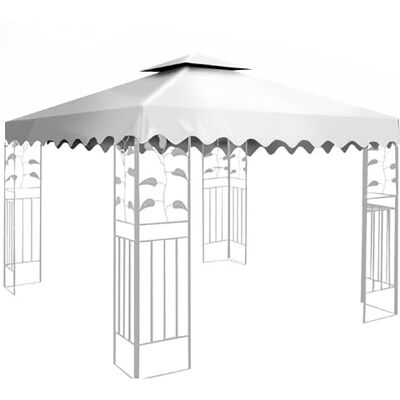 San Marco Telo di Ricambio per Gazebo 3x3 mt Bianco da 180 gr/mq, Resistente ai Raggi UV, Resistente alla Pioggia, completo di Camino Antivento San Marco Telo di Ricambio per Gazebo 3x3 mt Bianco da 180 gr/mq, Resistente ai Raggi UV, Resistente alla Pioggia, completo di Camino Antivento