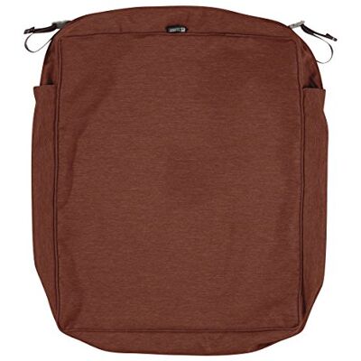 Classic Accessories Montlake Pull Patio Cuscino da seduta slim, 25" x 27" x 5" thick Heather Henna Classic Accessories Montlake Pull Patio Cuscino da seduta slim, 25" x 27" x 5" thick Heather Henna