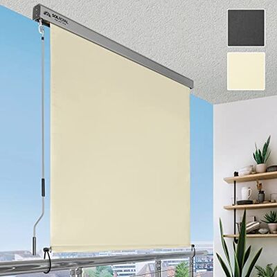 Sol Royal Tenda da Sole Verticale 180x20 cm Tenda MS Protezione per la Privacy con manovella Rimovibile, Tenda da Sole Idrorepellente per terrazza, Balcone, Giardino Beige Sol Royal Tenda da Sole Verticale 180x20 cm Tenda MS Protezione per la Privacy con manovella Rimovibile, Tenda da Sole Idrorepellente per terrazza, Balcone, Giardino Beige