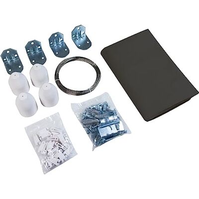 Windhager Set di tendaggi per tende da sole, 270 x 140 cm, protezione solare, traspirante, tessuto in poliestere, antracite Windhager Set di tendaggi per tende da sole, 270 x 140 cm, protezione solare, traspirante, tessuto in poliestere, antracite