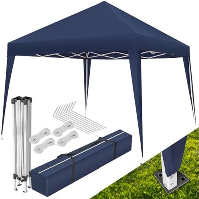 tectake ® Gazebo da Giardino Regolabile, Padiglione Gazebo da Esterno Resistente con Telaio in Acciaio, Idrorepellente, Resistente ai Raggi UV 300 x 300 x 255 cm Blu tectake ® Gazebo da Giardino Regolabile, Padiglione Gazebo da Esterno Resistente con Telaio in Acciaio, Idrorepellente, Resistente ai Raggi UV 300 x 300 x 255 cm Blu