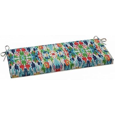Pillow Perfect Cuscino per panca/altalena con riflessioni astratte, per esterni/interni, 114,3 x 45,7 cm, blu Pillow Perfect Cuscino per panca/altalena con riflessioni astratte, per esterni/interni, 114,3 x 45,7 cm, blu