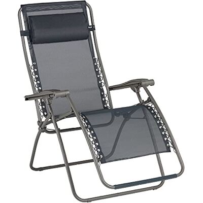 Lafuma MOBILIER Sedia a sdraio reclinabile Relax, Pieghevole e regolabile, Sistema di sospensione con lacci, RSXA, Velio, Colore: fonte, -9149 Lafuma MOBILIER Sedia a sdraio reclinabile Relax, Pieghevole e regolabile, Sistema di sospensione con lacci, RSXA, Velio, Colore: fonte, -9149